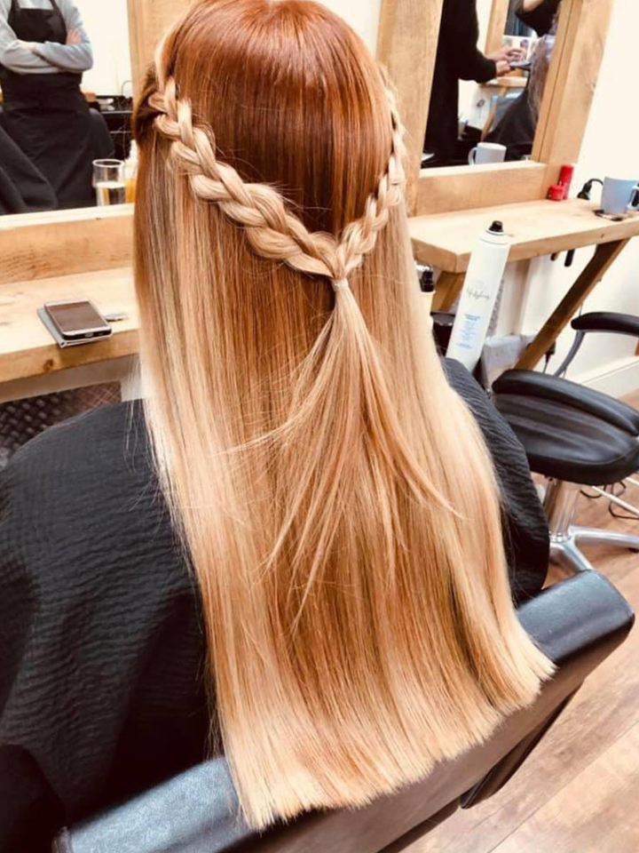 blonde pattern hair